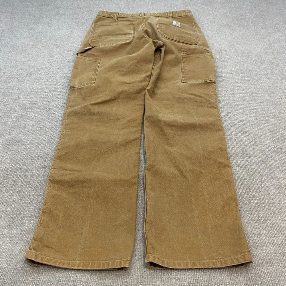 Carhartt Double Knee Pants Mens 33 Fits 32x32 Relaxed Faded Grunge Distressed - Picture 3 of 12